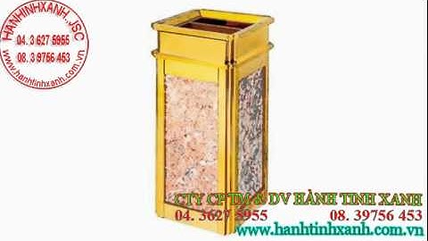 BÁN THÙNG RÁC ĐÁ HOA CƯƠNG TẠI HCM - THÙNG RÁC ĐÁ HOA CƯƠNG KHÁCH SẠN