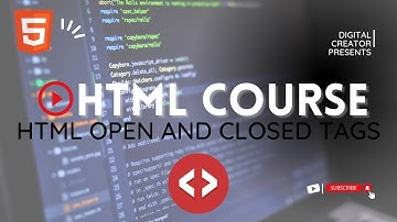 WHAT IS OPEN TAG AND CLOSE TAG IN  HTML? | HTML Tutorial #trending #htmlcourse