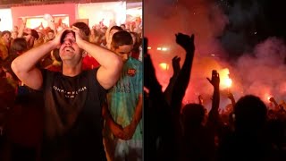 Fans go wild in Madrid as Spain take the lead in World Cup final | AFP