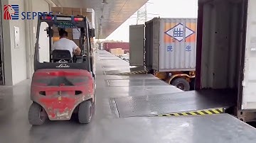 🚛 Dock Leveler in Action! 🚪