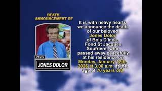 Jones Dolor ~ Short Obituary