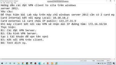 Hướng dẫn cài đặt vpn trên win 10	Informational