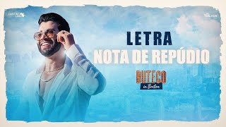 Nota de Repúdio - Gusttavo Lima (Letra/Lyrics) | Music Plus