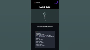 Light Bulb 💡  #youtubeshorts #codinglife #webdesign #viral #code #webdevelopment