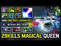 INCREDIBLE MID QUEEN LINA | 29Kills With Magical Build IMBA One Shot Laguna Instant Disappear Enemy