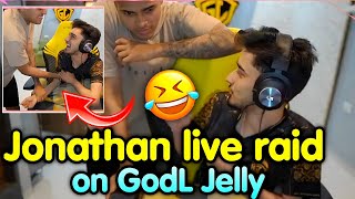 Jonathan live raid on Jelly 😂 Jonathan on GodL new Jersey and Lolzzz on qualified 🇮🇳