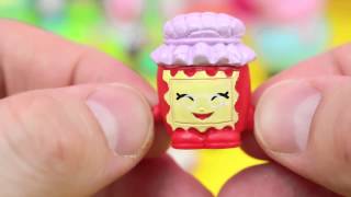 Peppa Pig Shopkins Surprise Basket with Disney Frozen Elsa and Anna and Daddy Pig Open Shopkins
