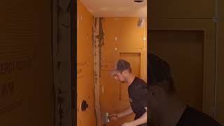 Shower Walls with Kerdi Band | #shorts