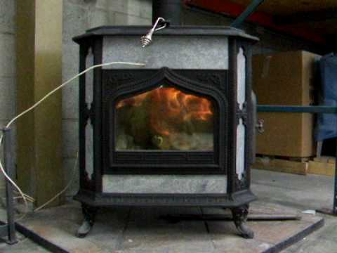 Woodstock Soapstone Fireview- Catalytic burn - YouTube