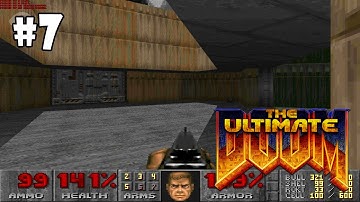The Ultimate Doom прохождение игры - E1M6: Central processing (All Secrets Found)