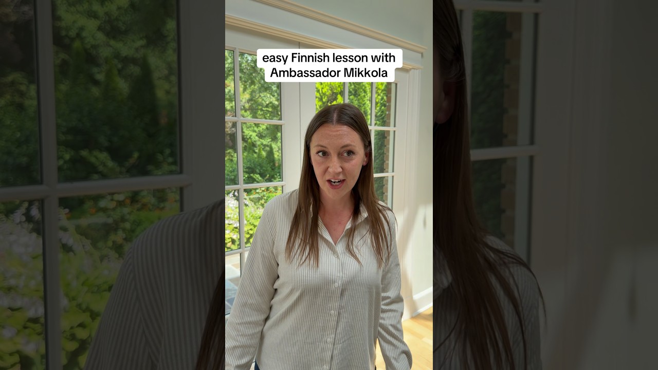 Learning Finnish with Ambassador Mikkola #finnish #finland #languages #languagelearning #suomi
