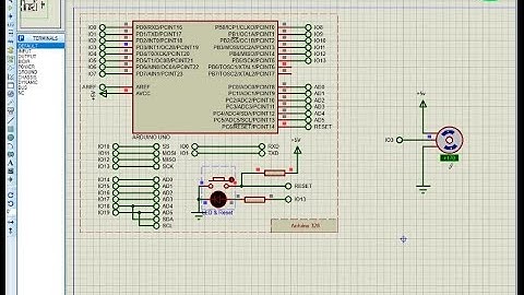 Arduino programing with proteus