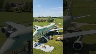 Sleeping Inside a REAL Airplane?! ✈️😱 Dream Guesthouse Tour! #shorts #airplane