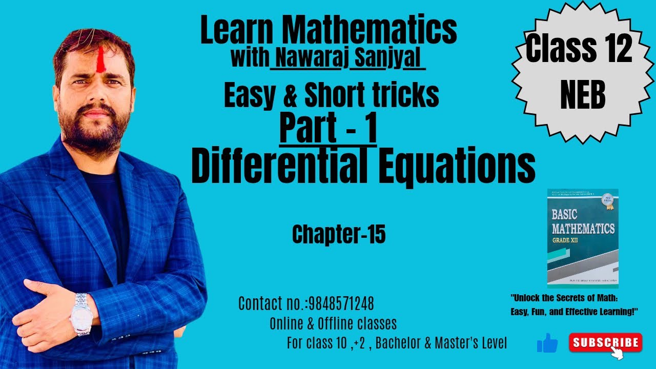 Class12 Differential equations  part1