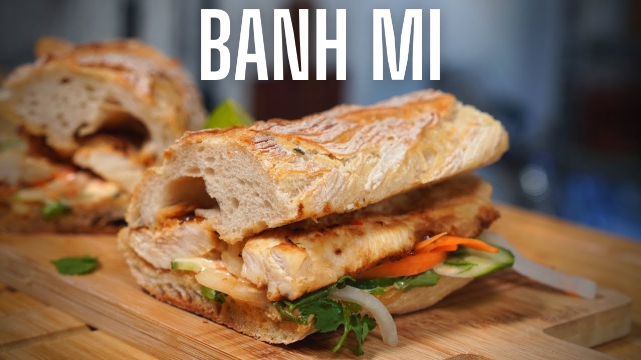 LE SANDWICH VIETNAMIEN "banh mi" POULET CITRONNELLE -- FOOD IS LOVE
