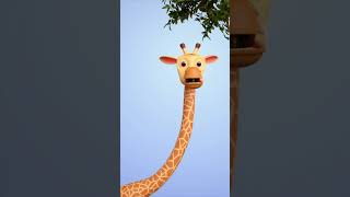 🦒 What do giraffes eat? | Educational Video for Kids | HeyKids Nursery Rhymes #shorts