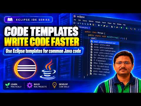 Use Eclipse Code Templates | Write Java Code Faster