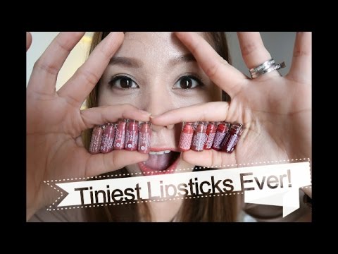 Tiniest Lipsticks Ever! Golden Rose Velvet Matte Minis - YouTube