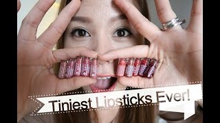 Tiniest Lipsticks Ever Golden Rose Velvet Matte Minis Youtube
