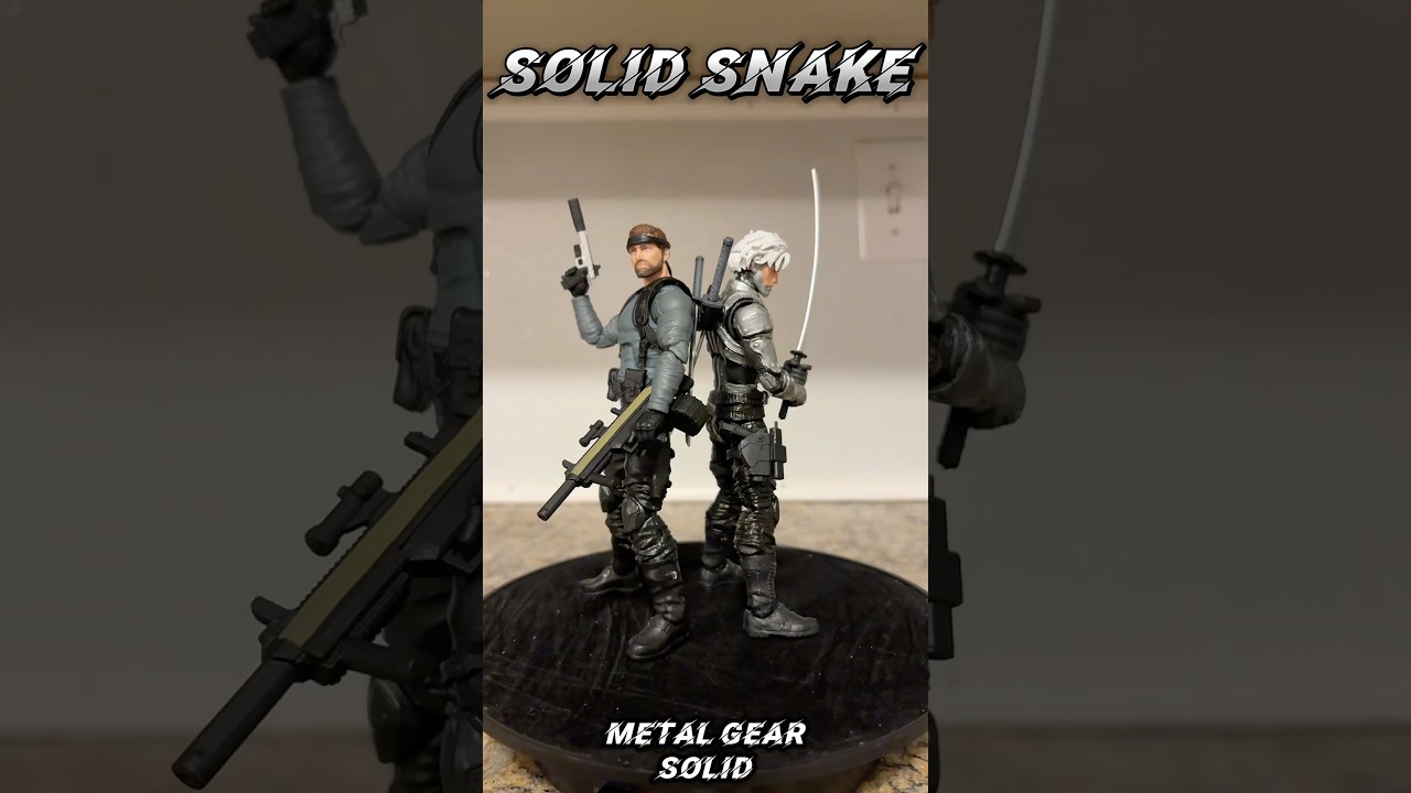 Metal Gear Solid Custom Action Figures Solid Snake & Raiden 