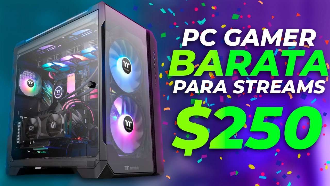 ¡La PC GAMER más barata para hacer STREAMS! ($250 USD) | Configuración OBS para PC gama baja