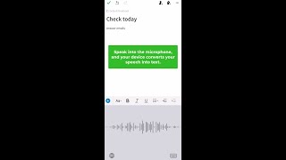 Using Speech to Text to Dictate Notes on Evernote for Mobile screenshot 3