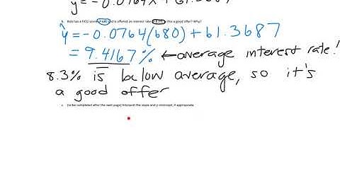 Section 4.2, part 2 - Statistics and least squares regression line
