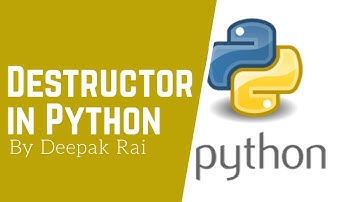 Destructor in Python | Python Tutorial