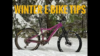 Winter E-bike Tips
