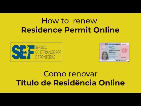 Video: How To Renew A Residence Permit