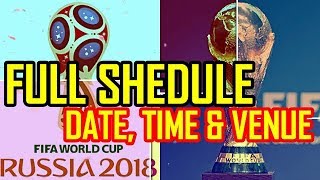 fifa world cup 2018 full schedule || Fixtures || ⚽ with time, date & venue screenshot 1