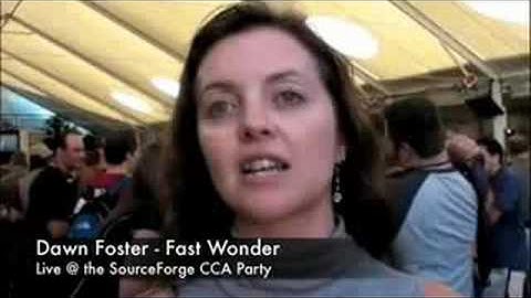 Dawn Foster Live From the SourceForge CCA Party