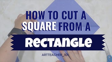 How to cut a square from a rectangle