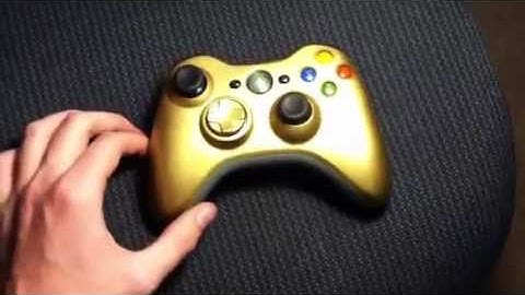 Gold custom painted xbox360 shell