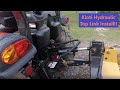 #5 Hydraulic top link install on a Kioti ck3510se