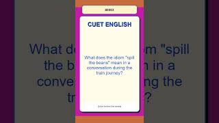 CUET English Mock Question 0063 | Idioms and Phrases Practice