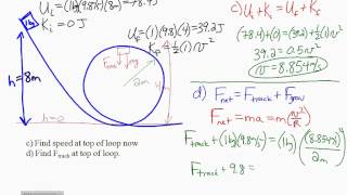 Conservation of Energy Example Problems - Part 1