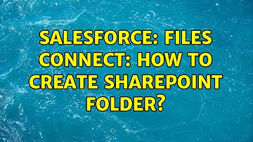 Salesforce: Files Connect: How to create SharePoint folder?