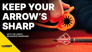 The BEST Way to Sharpen Broadheads FAST with a Lansky Tool