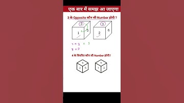 Dice Important Question | #railway #ssc #bank #shorts #2023 #trick #harshitraj #reasoning