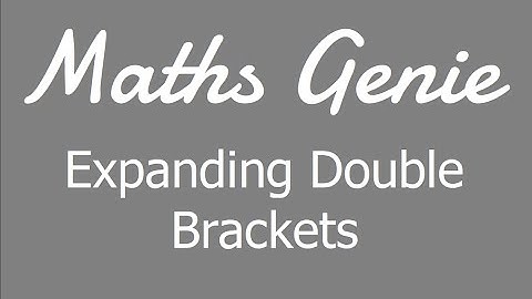 Expanding Double Brackets