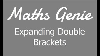 Expanding Double Brackets