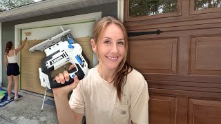 I COMPLETELY Transformed My Garage Door!