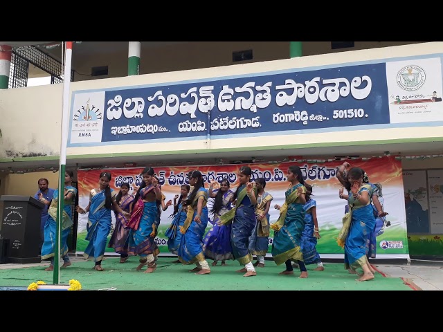 Putta meeda pala pitta folk dance @ ZPHS MP Patelguda class=