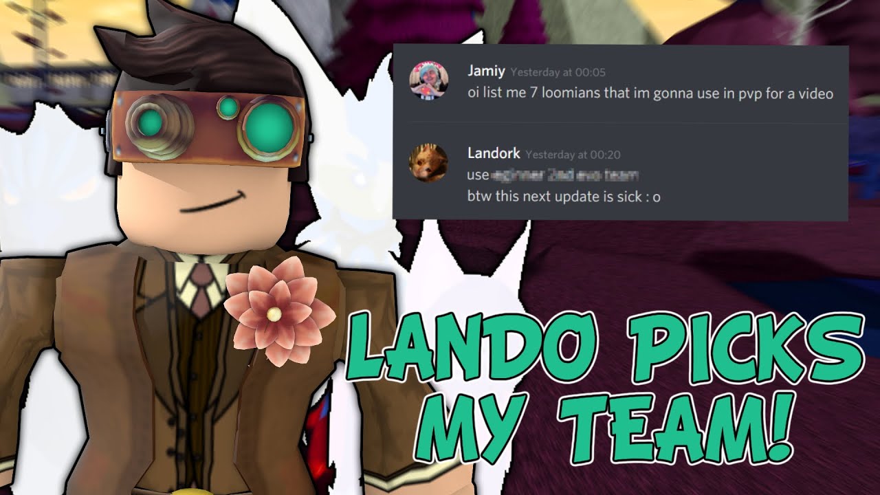 I Let Lando Choose My Team Loomian Legacy Pvp Youtube - lando roblox twitter