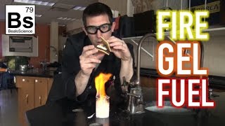 Fire Gel Fuel  Made from Egg Shells and Vinegar!