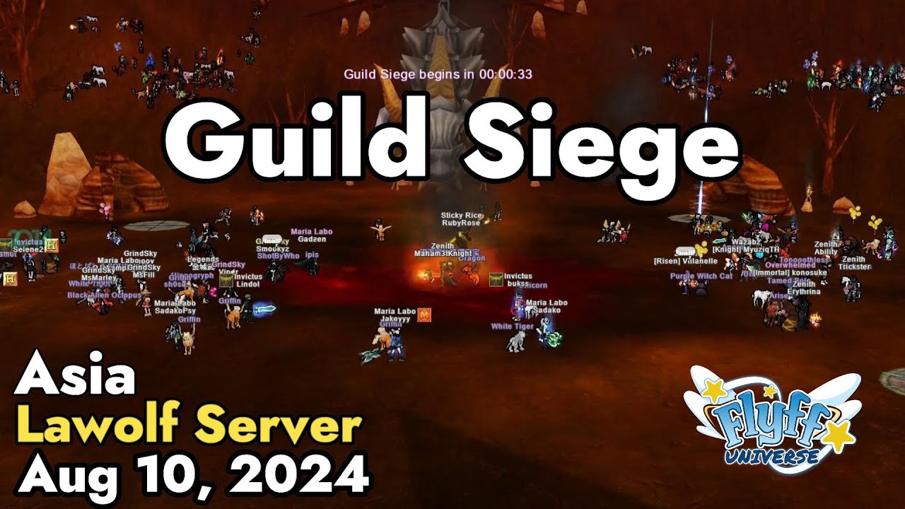 Guild Siege (Lawolf Server) August 10, 2024 | Flyff Universe