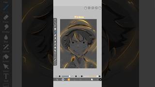 Glow art tutorial#digitalart#ibispaintx#tutorial#anime#animeart#luffy#onepiece#viral#shorts#trending