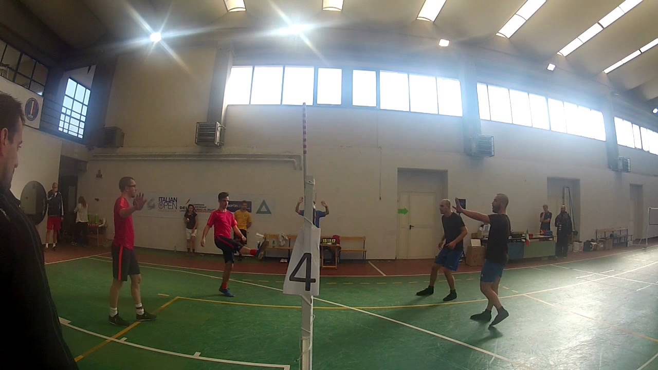 jianzi competition 1st shuttlecock Italian Open, France vs. Greek, shuttlecock, plumfoot, Federfußball
