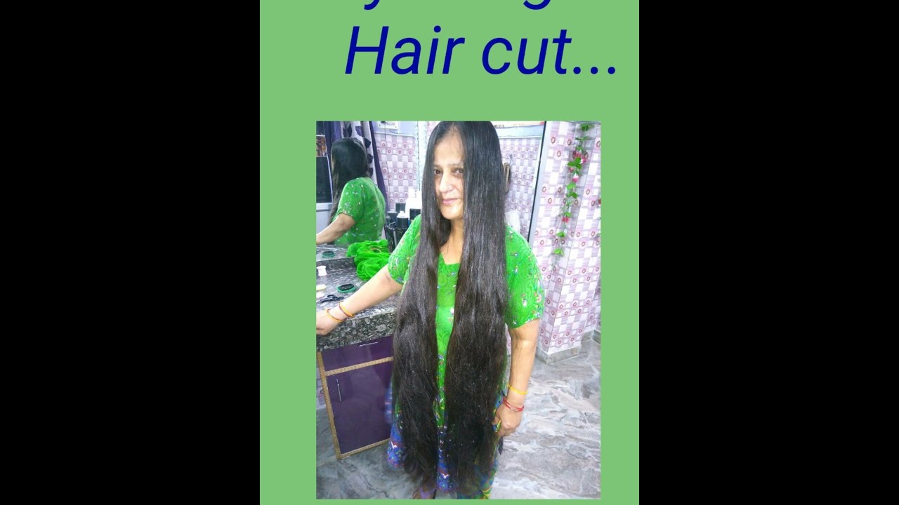 Easy long hair cut . - YouTube